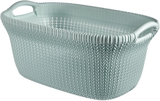 Foto: Curver knit wasmand 40l misty blue