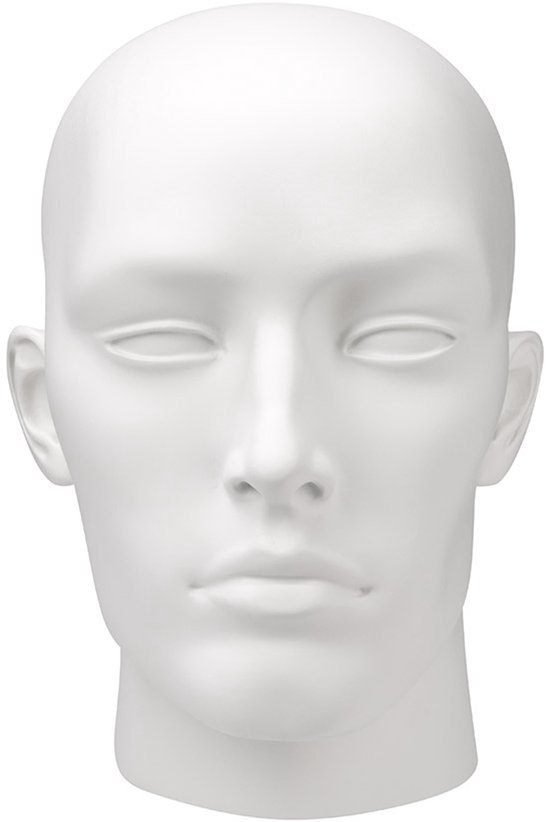 Paspop hoofd Konrad - Mannequin hoofd - Pashoofd - Pruikenhouder