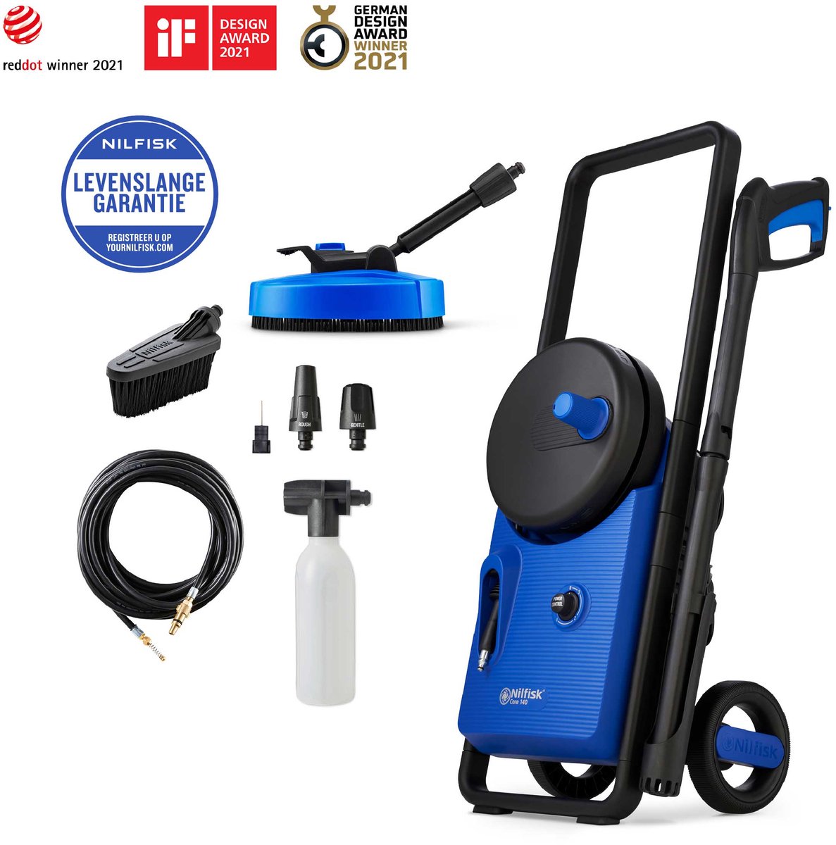 Bol.com Nilfisk Core 140 Power Control PAD - 140 Bar - Rioolslang - Medium Terrasreiniger aanbieding
