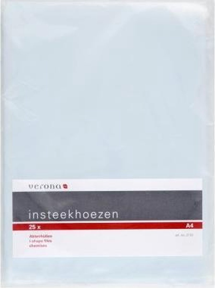 L-mappen / insteekmap / insteekhoes A4 - 25 stuks