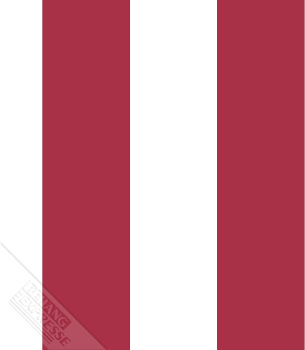 Behang Expresse - Thomas - streep rood/wit 27160