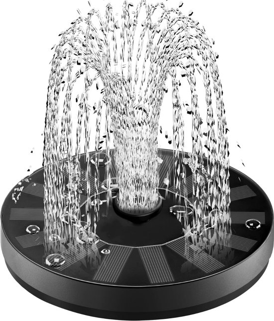 Fontein op Zonneenergie - Solar Fontein - Water Fontein - Geschikt voor Vijver - Waterornament