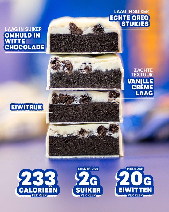 Grenade - High Protein, Low sugar - Protein bar - Oreo White - 21g eiwit - 12 x 60g - Eiwitreep - Diverse smaken — afbeelding 4
