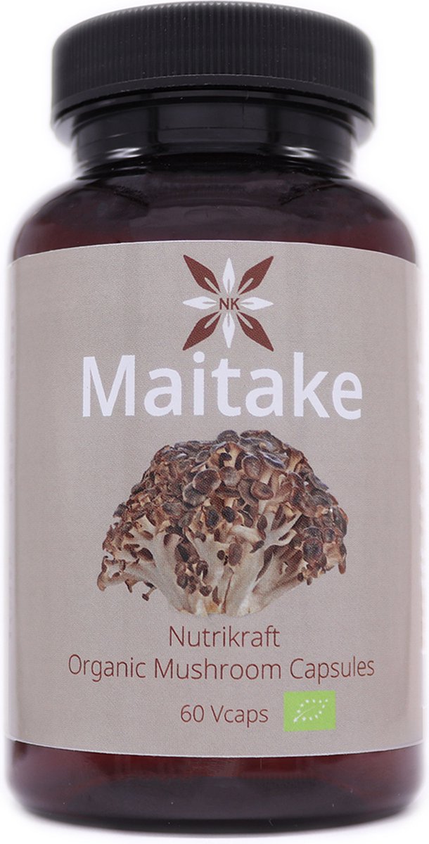 Nutrikraft - Maitake Capsules Bio 450mg 60 Caps - Pot 60 Capsules - Nutrikraft