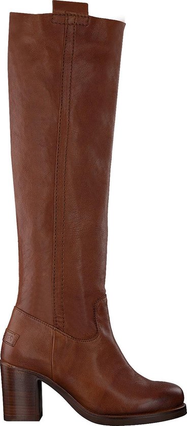 Shabbies Dames Hoge laarzen 193020038 - Cognac - Maat 39 | bol.com