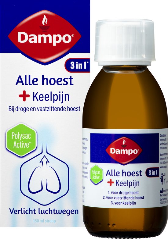 Dampo 3 in 1 Alle Hoest + Keelpijn