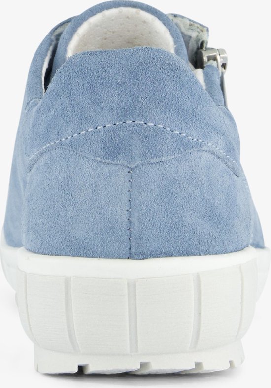 Hush Puppies suede dames sneakers lichtblauw - Maat 37 - Echt leer - Uitneembare zool