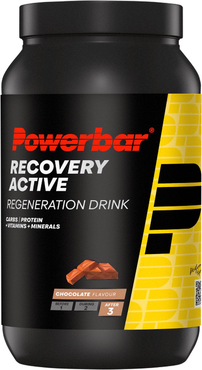 Goedkoopste Powerbar herstelshake | Recovery Active | Chocolate | eiwitten en koolhydraten
