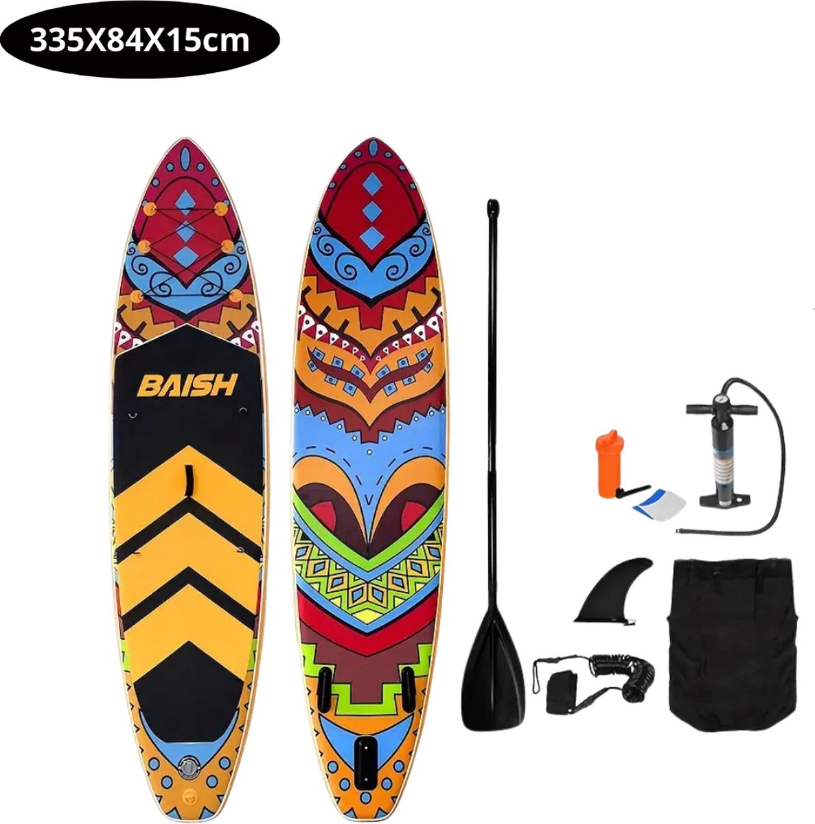 Bovista Sup Board - Opblaasbaar - Supboard - Sup Boards - Paddle - Kayak - 335cm - Patroon