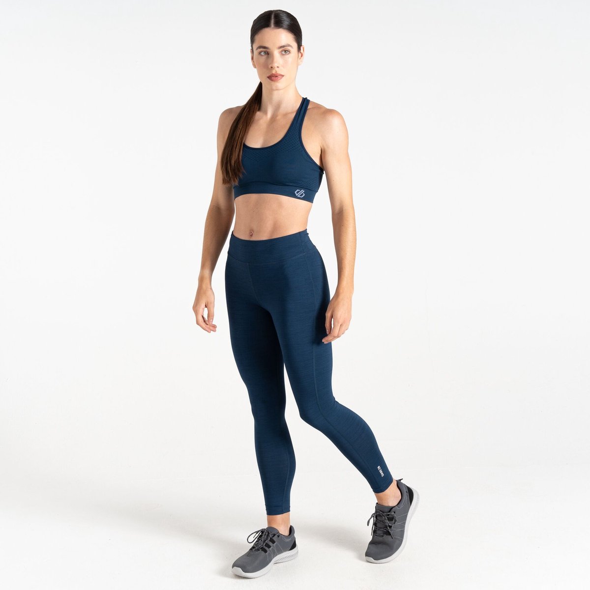 Legging Fitness Dames Stretchy Side Seams Blauw