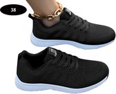 Bovista Tennisschoenen - Heren - Dames - Tenniskleding - Indoor - Outdoor - Zwart - Maat 38