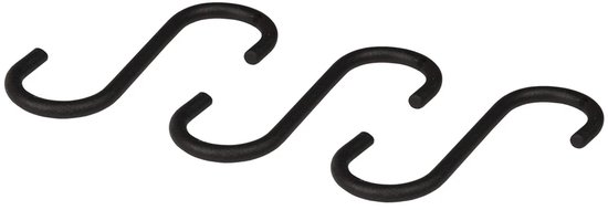 Merriway BH04903 (50 stuks) Keuken S-haak Staal BZP 25mm 2.4mm Gauge
