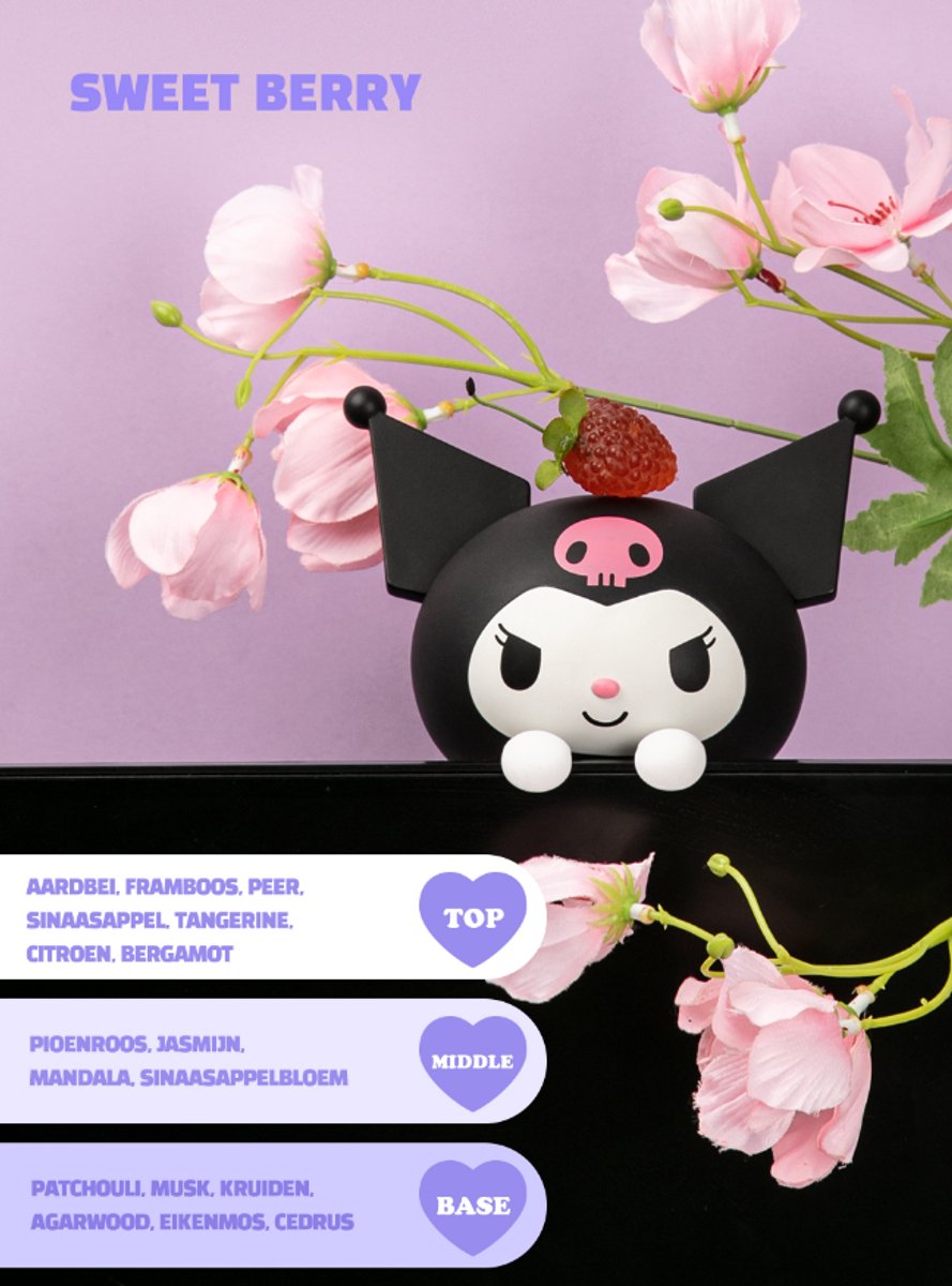 Sanrio Kuromi - Monitor luchtverfrisser - Monitorfiguur - Gratis Verzending