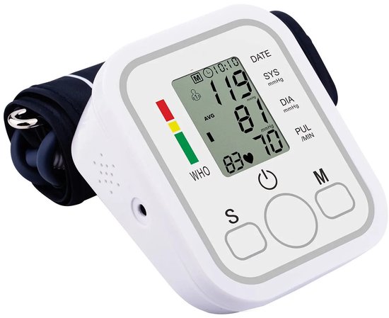 Bloeddrukmeter - Hartslagmeter - Hartslagband - Bloeddrukmeter Bovenarm - Bloeddrukmeter met Hartslagmeter - Bloedruk - Bovendruk Meten - Onderdruk Meten - Hartslag Meten - Blood Pressure Monitor - Digitale Display