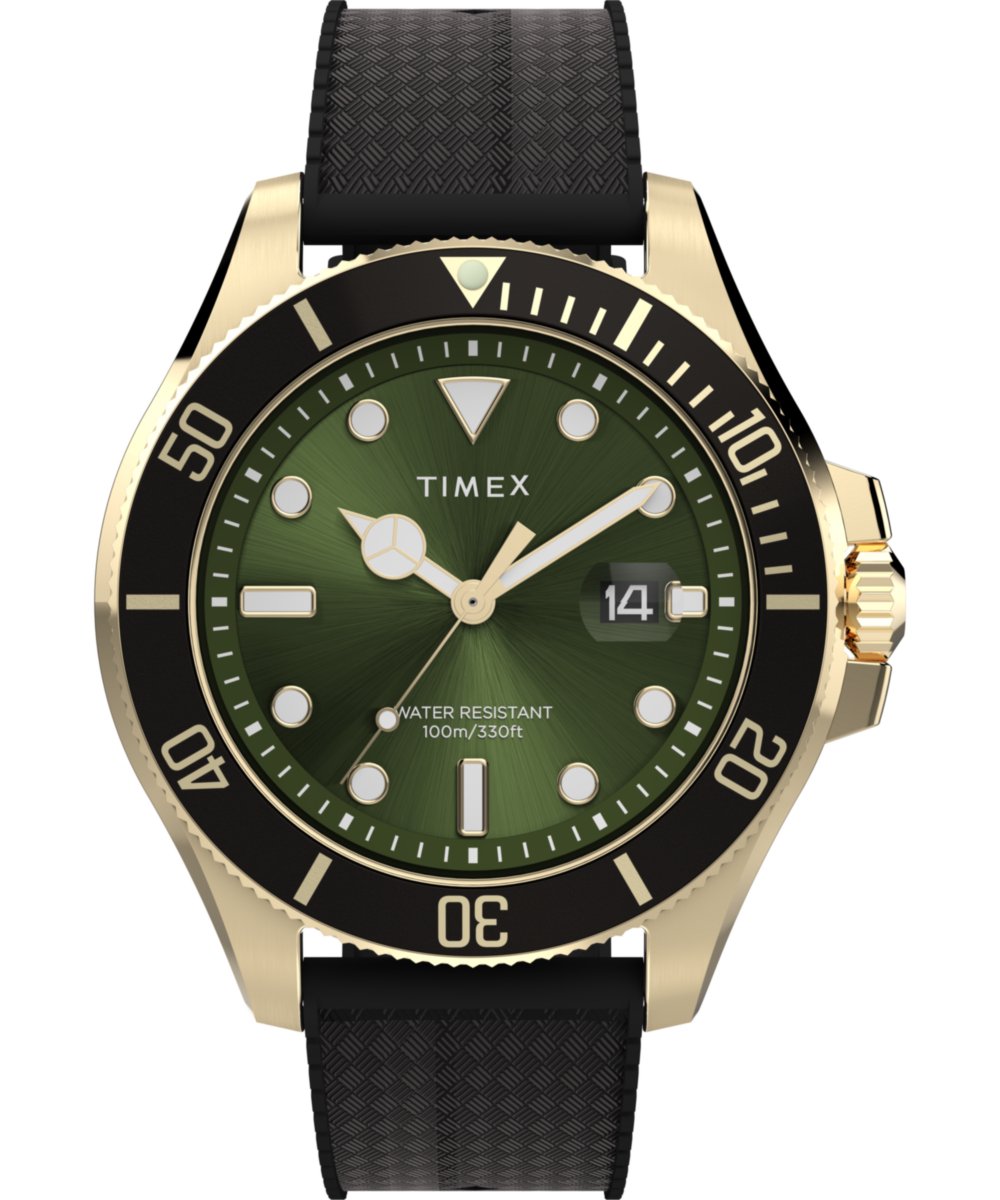 Timex Harborside Coast TW2Y05300 Horloge - Rubber - Zwart - Ø 43 mm