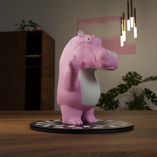 Klein Canard Doigt d'honneur – Mini Statuette 3D amusante imprimée – Décoration de bureau unique, cadeau hilarant pour les amis, les enterrements de vie de garçon ou la décoration intérieure