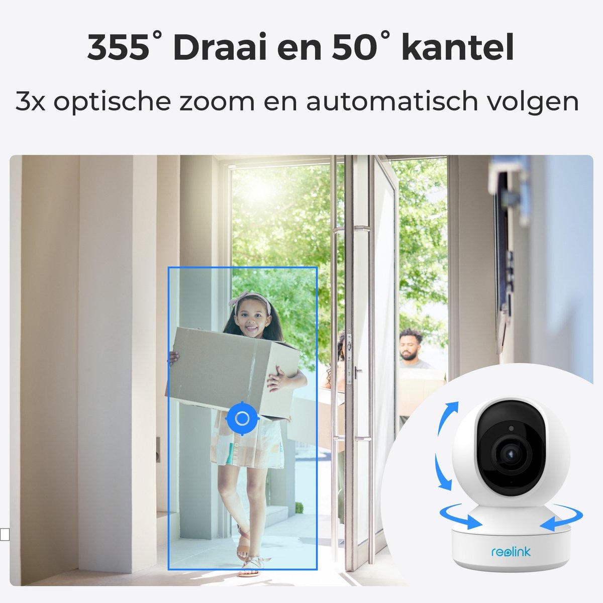 Reolink E1 Zoom Beveiligingscamera WiFi met 3x Optische Zoom - afbeelding 3