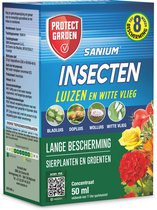 Protect Garden Sanium Concentraat - 50 ml - Insecten Bestrijdingsmiddel - Insectenspray voor Sierplanten en Groenten - Lange bescherming van 8 weken