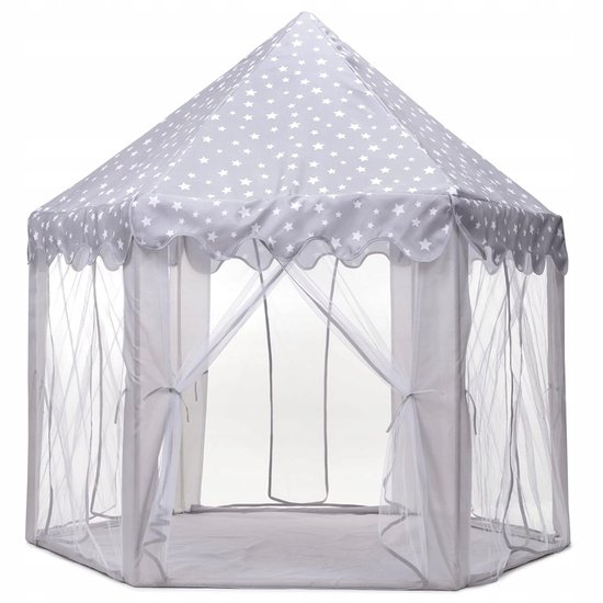 Foto: Goodz4all prinses tent kasteeltent speeltent kindertent speelhuisje grijs