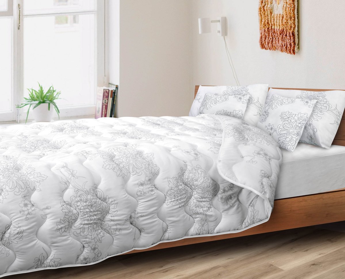 Quilt 220x240 cm all-year anti-allergisch microvezel bedrukt siliconen