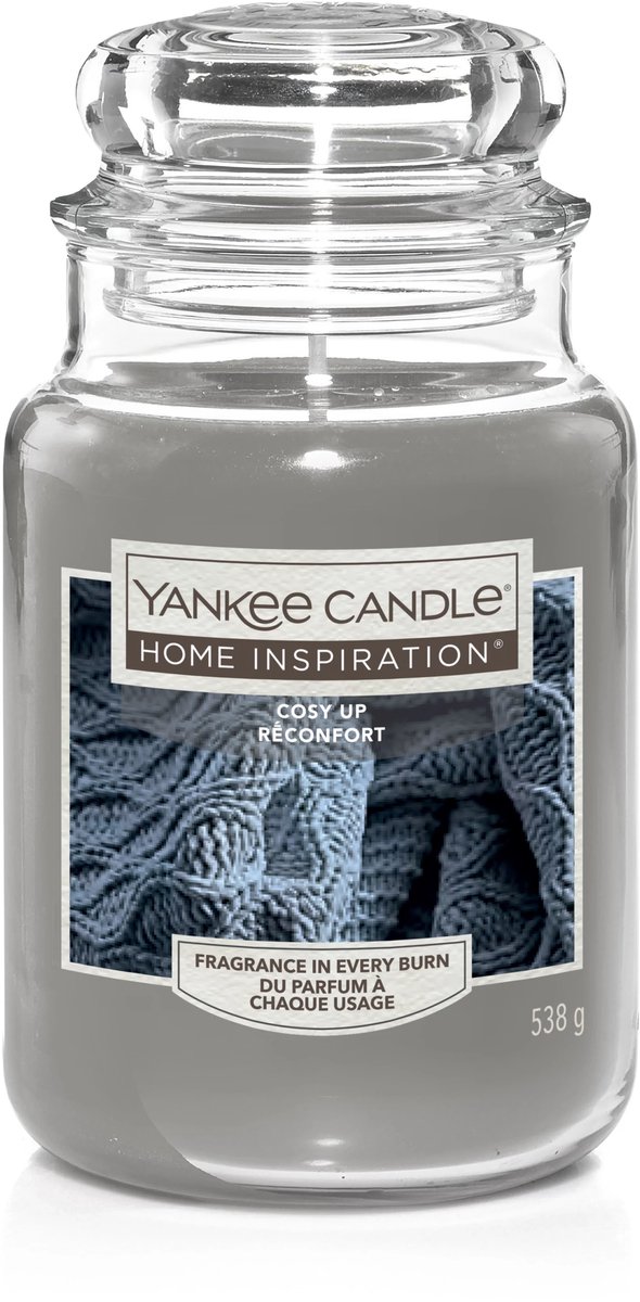 Yankee Candle Home Inspiration Cosy Up Large Jar Grijs