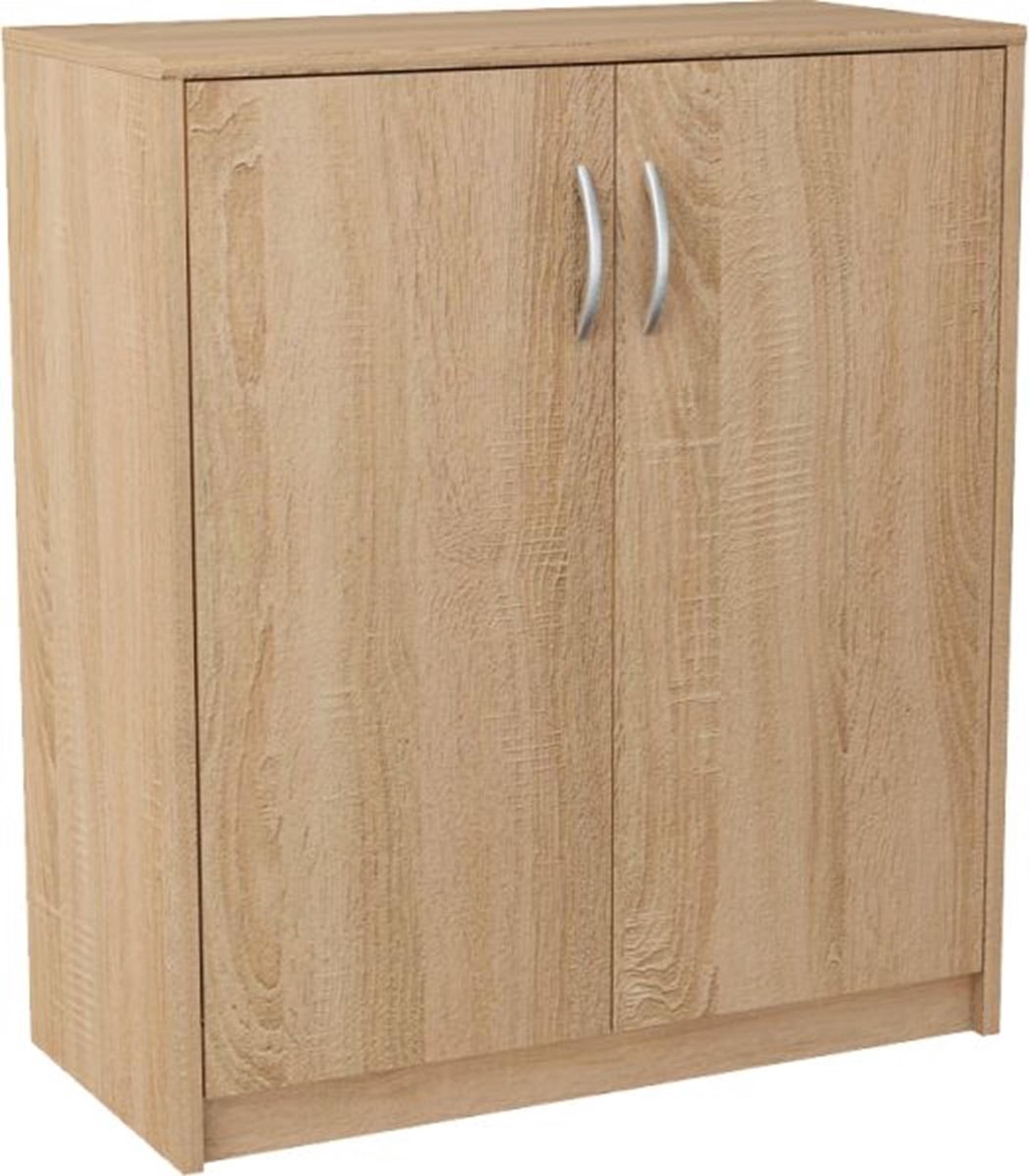 Meble Bestseller Kommode - Dąb Sonoma - 2 Deurs - Met Plank