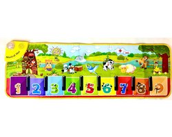 foto van muziekmat-kind-piano-mat-speelmat-kind-baby-speelgoed-peuter-speelgoed-licht-geluid-licht-disco-disco-lamp-dansmat-dansmat-kinderen-educatief-speelgoed-educatief-mat-kleuter-nummers-kleuren-dieren-lichtgeluid-speelkleed-jongens-meisjes-kind