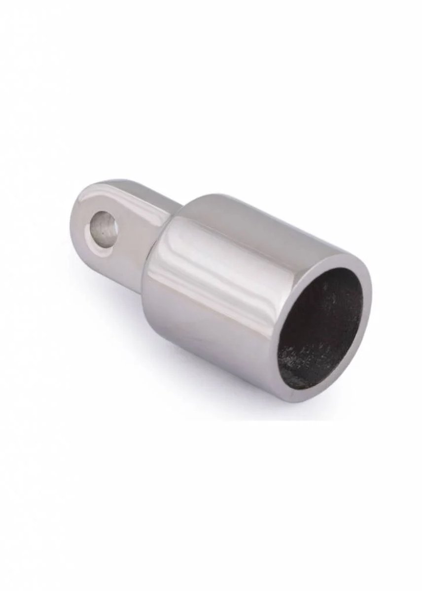 Eindkap buis met oog - RVS - 22 mm