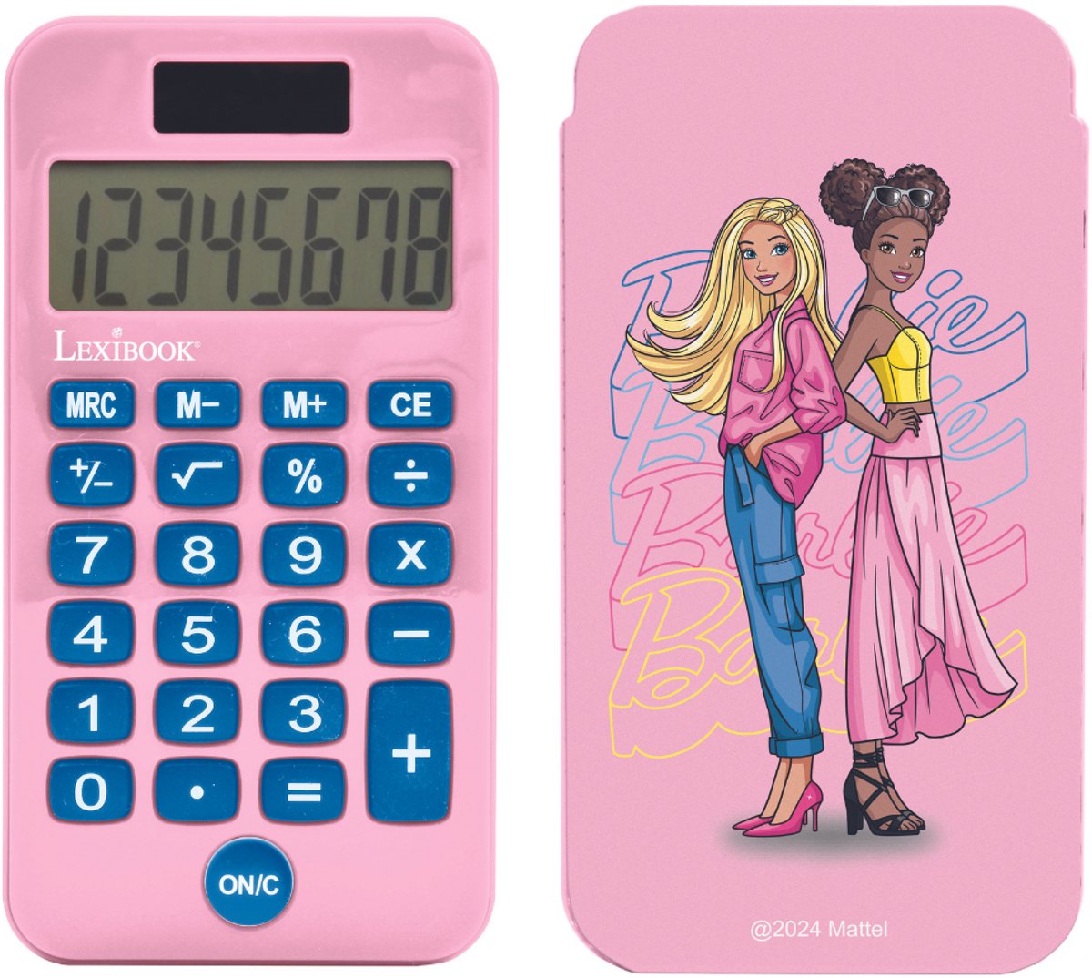 Barbie 8 Digits Pocket rekenmachine met bescherming hoes