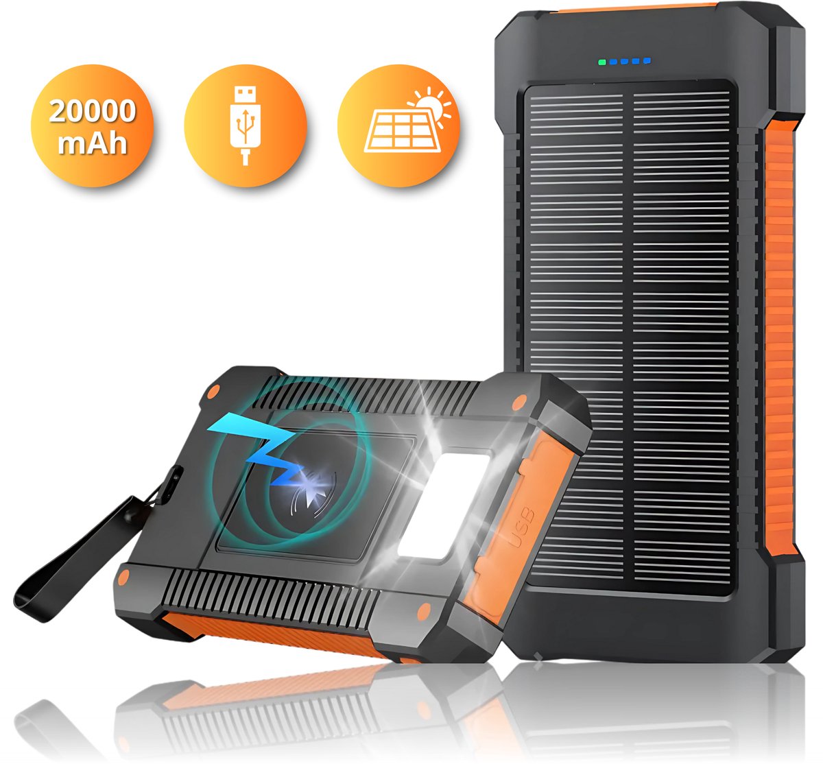 Royal Empire Solar Powerbank - Noodpakket - Zonne-energie - afbeelding 2