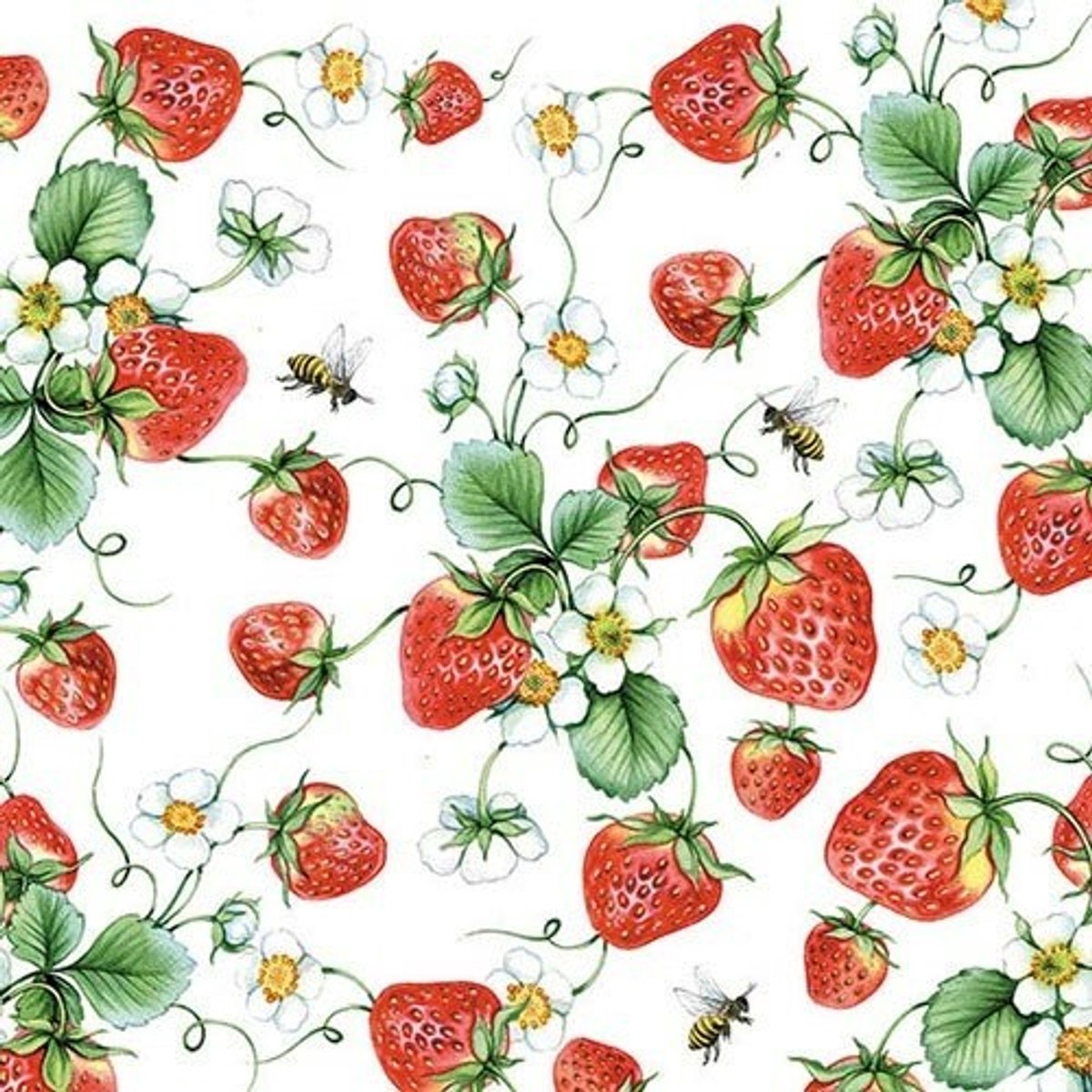Ambiente - Lunch servetten - Strawberries All Over