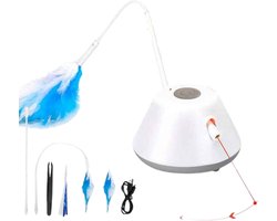 Filo Elektrisch Rijdend Kattenspeelgoed met Laser - Rijdend Kattenspeeltje - Automatisch Interactief Speelgoed Katten - Kattencadeaus - Elektronisch Speelgoed Kittens - Kat - Kitten - Laserspeelgoed - kado - Laserlampjes Image