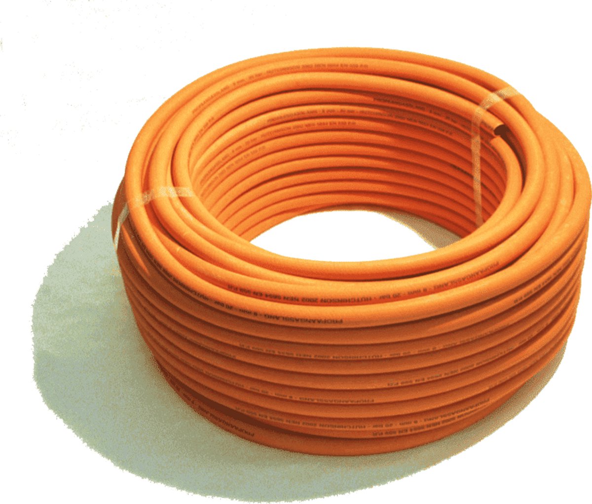 Propaanslang PVC oranje DN=8mm - Rol 100m