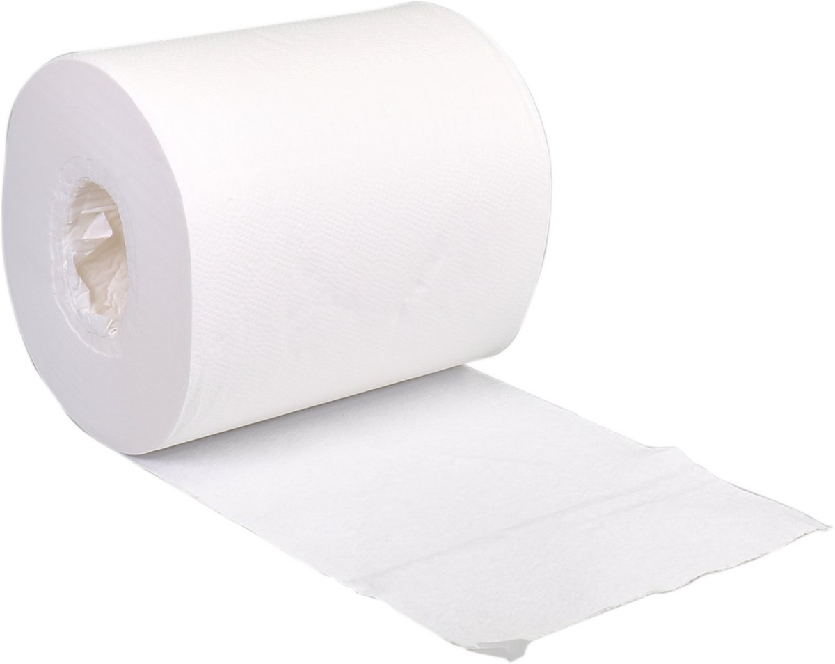 Poetspapier | 2-laags | 20cm | 140m | cellulose | wit | 6 stuks