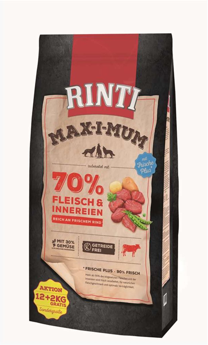 RINTI Rinti - MaxiMum 12+2kg - Rundvlees