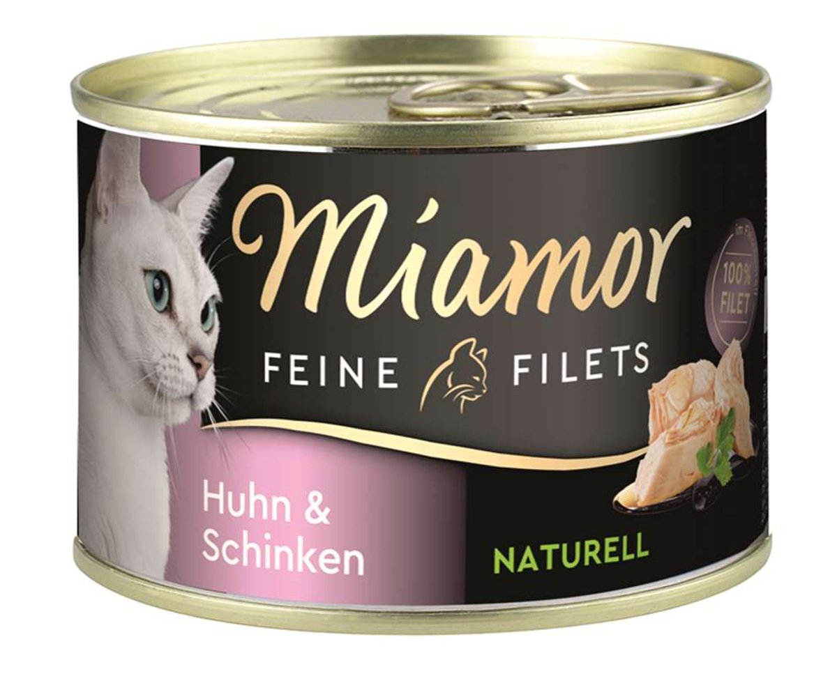 Miamor Miamor - Filets Naturell 12x156g - Kip & Ham
