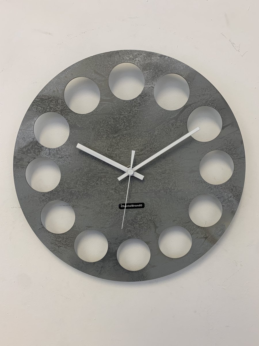 MOSACLOCK GREY LABEL Wandklok Modern Industrieel Design