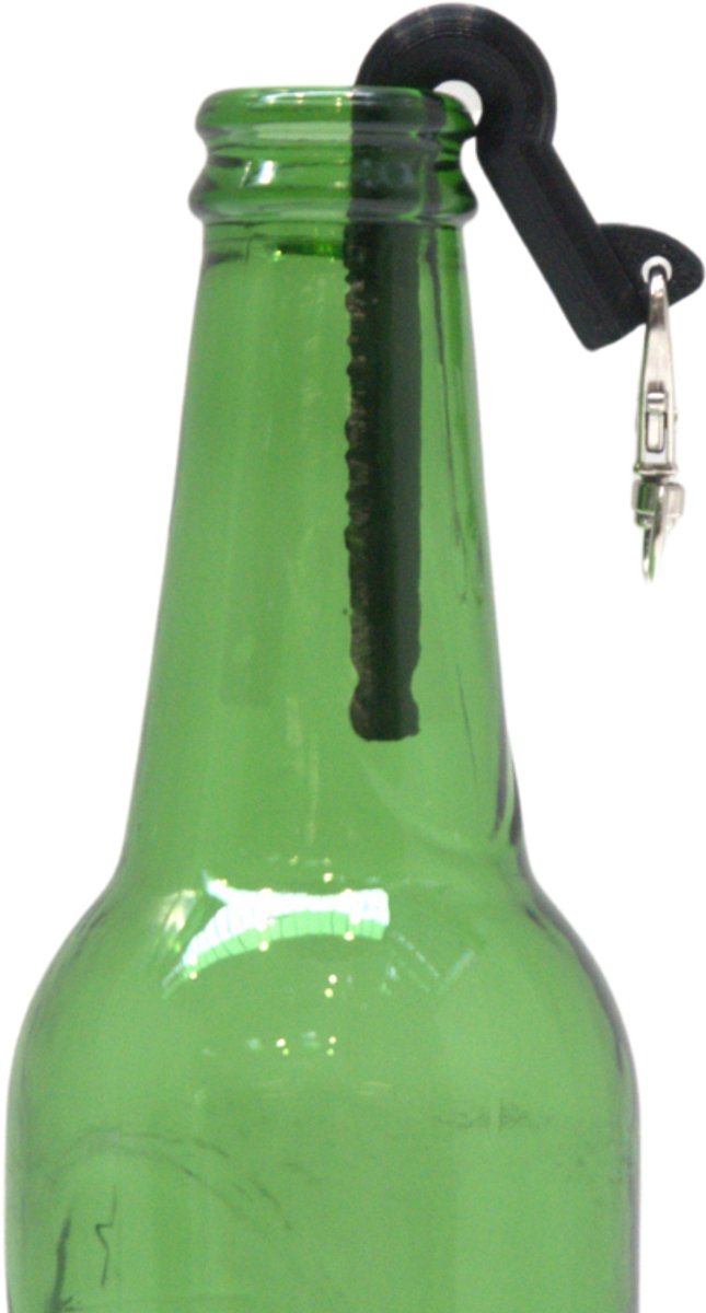 RietCycle Zwart - Sleutelhanger - Bier Adten - Herbruikbare Riet