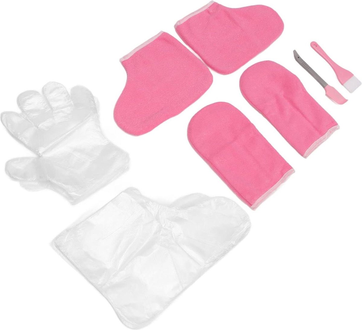 Vleermuisset spa-verzorgingshandschoenen - Paraffine sokkenset voor handen en voeten - Warmte behoudende paraffine-flanel handschoenen .