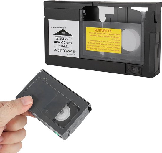 VHS-C cassette-adapter voor VHS-C SVHS camcorders gemotoriseerde VHS cassette-converter, converteert VHS-C of VHS-cassettes, niet compatibel met 8 Mm/MiniDV/Hi8 VHS-C cassette-adapter voor VHS-C SVHS camcorders gemotoriseerde VHS cassette-converter, converteert VHS-C of VHS-cassettes, niet compatibel met 8 Mm/MiniDV/Hi8