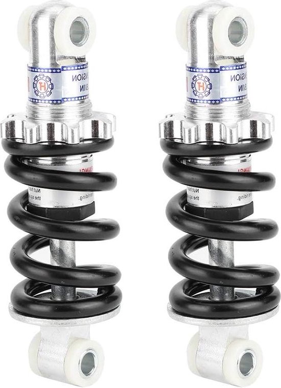 Tissting Achterschokdemper – 285 Mm, 980 Lbs Veerkracht – 10 Mm Montagegat – Universeel Voor 70cc-150cc Pitbikes, ATV's En Quads – Verstelbare Veer – CNC-aluminium En Roestvrij Staal