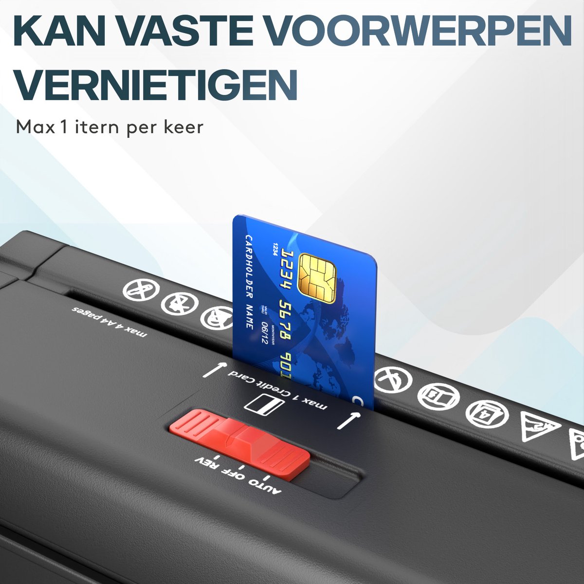 ACROPAQ Papierversnipperaar - Werkt ook zonder opvangmand thumbnail 5