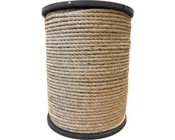 Sisaltouw - sisal - touw - 6mm x 50mtr - ( voor o.a. krabpalen )