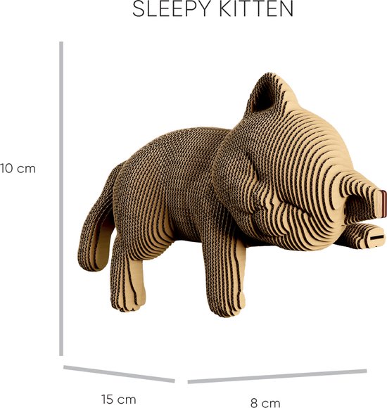 Cartonic - TRIO DE CHATONS - Puzzle 3D - puzzles - DIY- enfants et adultes