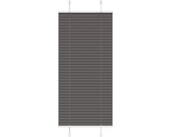 vidaXL - Plissé - rolgordijn - 60x150 - cm - stofbreedte - 59,4 - cm - polyester - zwart