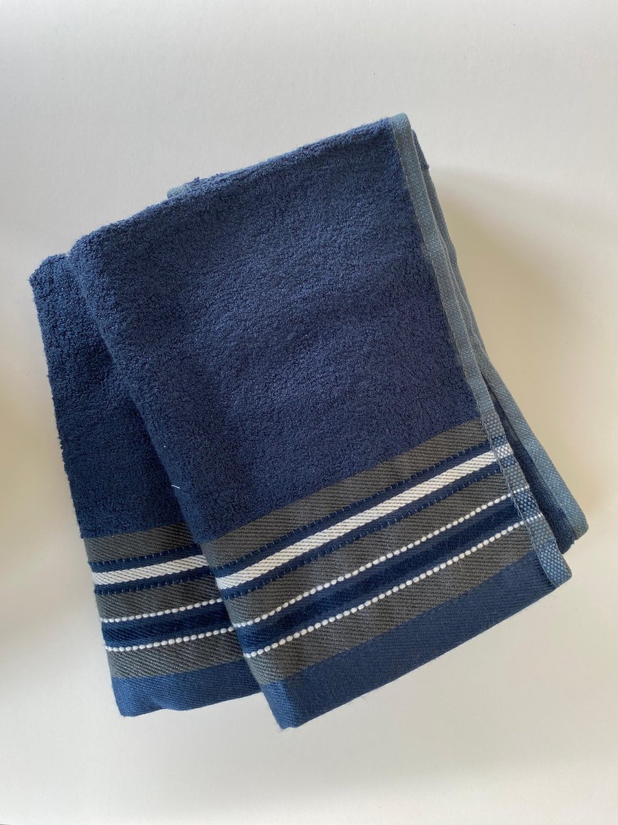 Bamboo Designer Hand Towel 40 X 60 CM- Azure Mist- Set of 2
