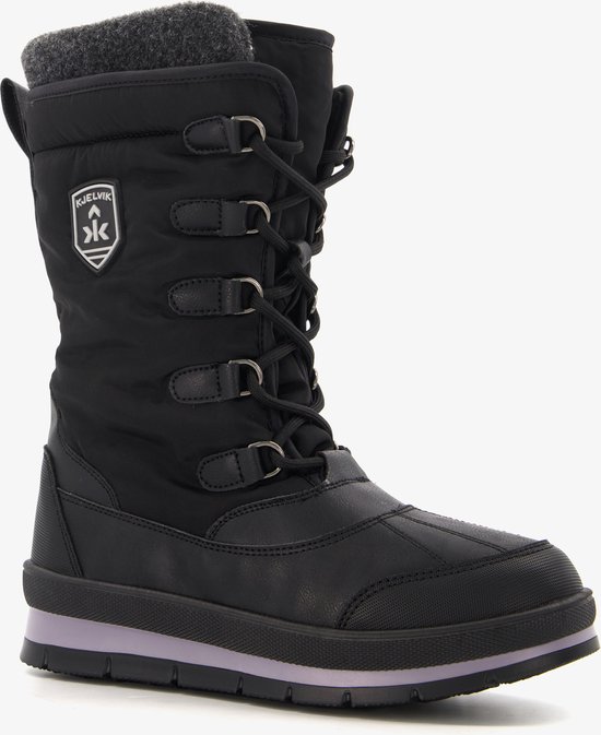 Kjelvik dames snowboots – zwart – maat 38 – uitneembare zool