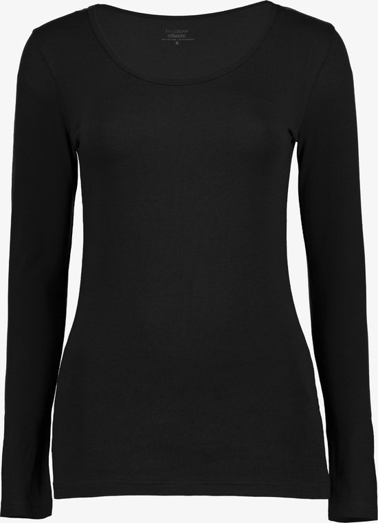 TwoDay dames GOTS shirt katoen zwart - Maat L