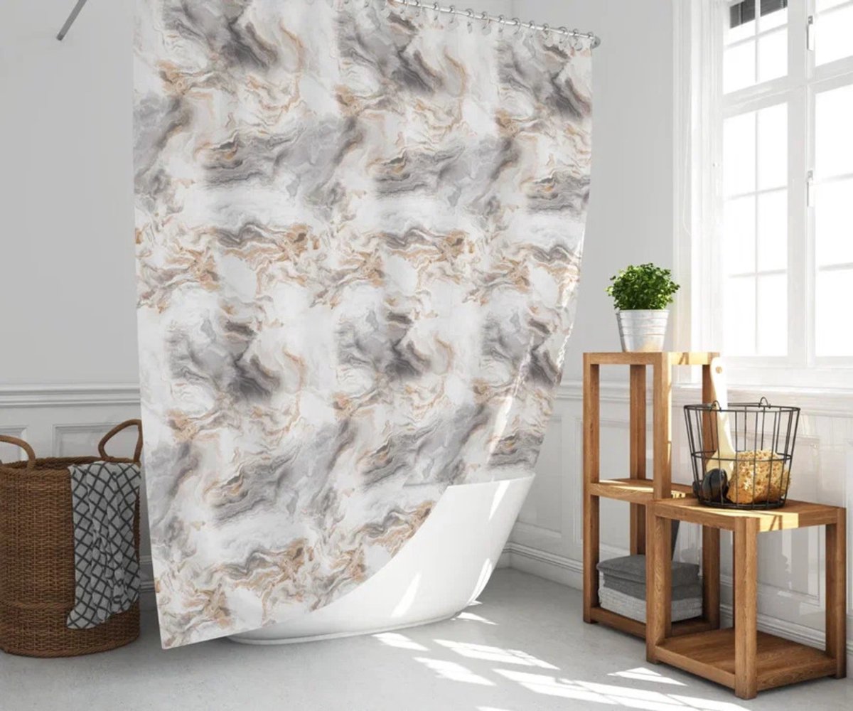 Casabueno 5203 - Douchegordijn 120x200 cm - Badkamer Gordijn - Shower Curtain - Waterdicht - Sneldrogend en Anti Schimmel -Wasbaar en Duurzaam