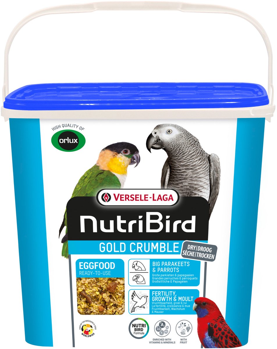 Versele-Laga Nutribird Gold Crumble Grote Parkieten En Papegaaien - Vogelvoer - 4 kg